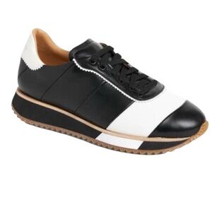 The Office of Angela Scott The Quinn Sneaker Black White Leather| EU 36,5 US 6.5